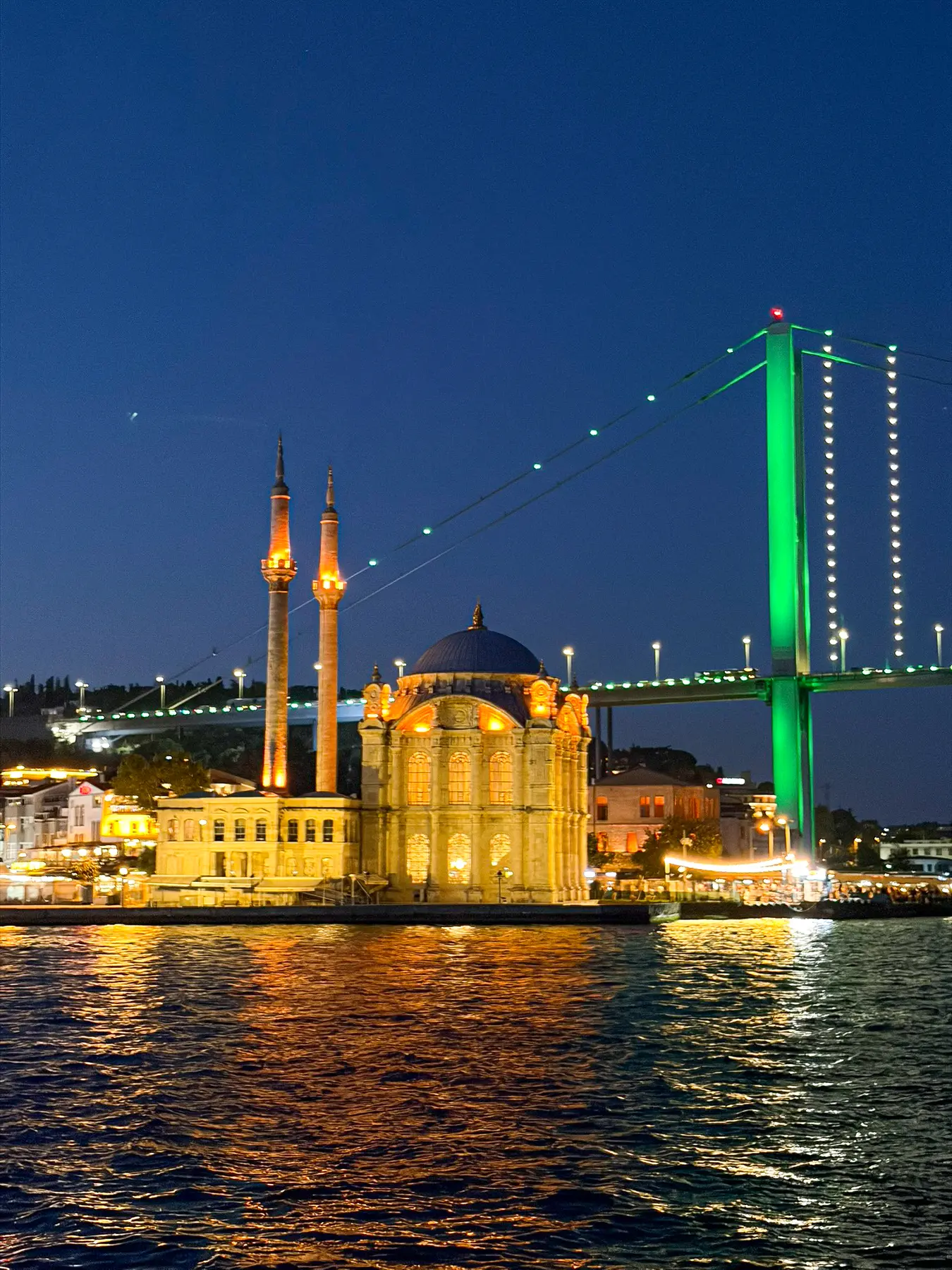 Bosphorus cruise pier and Istanbul waterfront